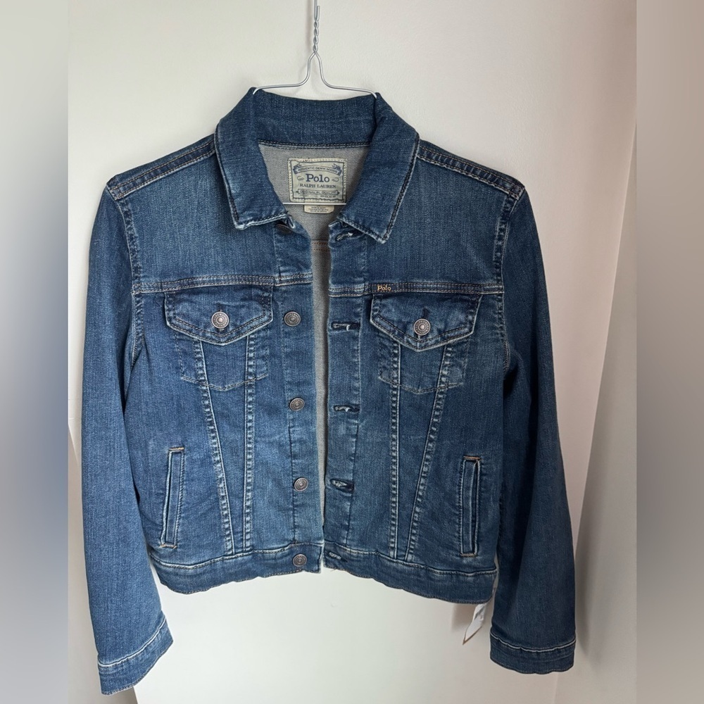 NWT Polo Ralph Lauren Girls Trucker Denim Jacket Size 14
